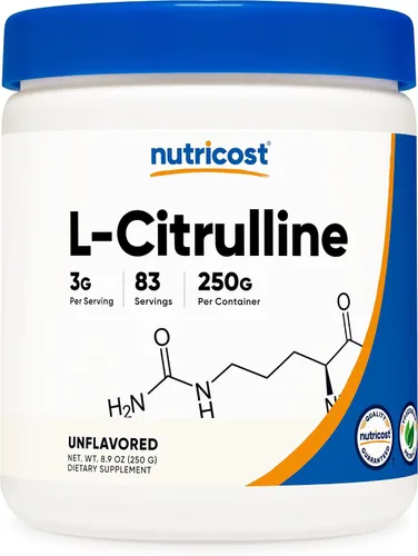 Vista 8 de Nutricost L-citrulina pura (base) en polvo (21.16 oz)