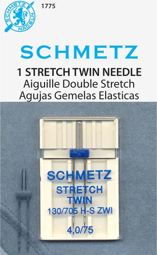 Vista 2 de SCHMETZ Euro-Notions - Aguja de máquina elástica doble, 4/75 pulgadas