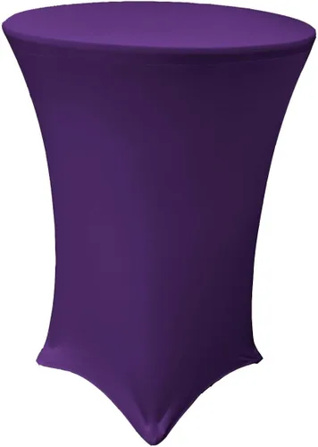 Vista 15 de LA Linen Mantel elástico ajustable de elastano para cóctel, 36 pulgadas, color negro