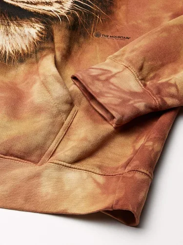 Vista 3 de The Mountain Sudadera con capucha Lion Warrior, Marrón, S