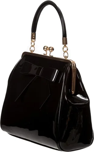 Vista 2 de Dancing Days American Vintage Rockabilly Retro 50s Top Handle Bolso Bolso - Negro (Talla única)