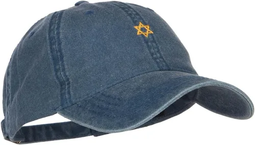 Vista 5 de e4Hats.com Mini Jewish Star of David Embroidered Cap