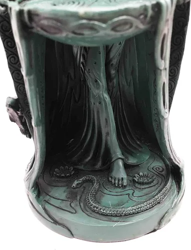 Vista 5 de Ebros Gift Figura irlandesa de triple diosa Danu Don Divina Fuente Femenina Sabiduría Riqueza Fuerza Estatua Luna Diosa