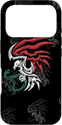 Vista 30 de Bandera de México - Funda estilo tribal del escudo de armas mexicano para iPhone 17