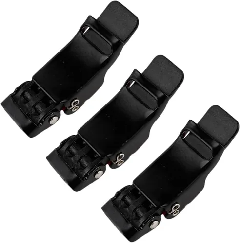 Vista 4 de Kit de hebilla de liberación rápida para casco de motocicleta, hebilla de plástico para tirar, adaptador de correa de barbilla, se instala sin