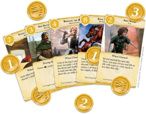 Vista 2 de A Game of Thrones: B'Twixt - Juego de cartas - Juego de estrategia para niños y adultos, mayores de 14 años, 3-6 jugadores, 90 minutos de tiempo