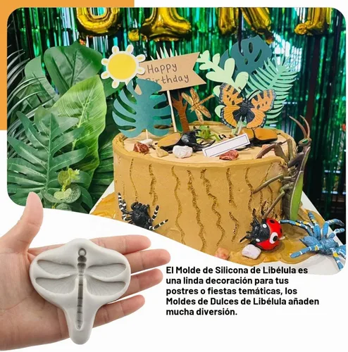 Vista 3 de Sijiangmold Juego de 4 moldes de silicona para fondant de chocolate con Estilo a