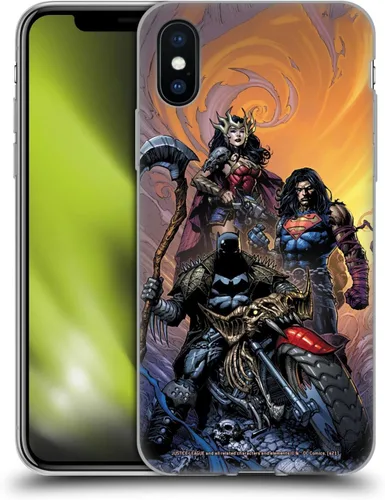 Vista 92 de Head Case Designs Funda de gel con licencia oficial de la Liga de la Justicia DC Comics #10 Darkseid War Comic Book Cover