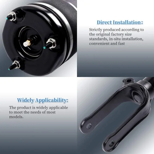 Vista 5 de ECCPP Amortiguador de choque de aire con resorte de suspensión neumática, 1 unidad, ajuste frontal para 2007-2009 para Mercedes-Benz GL320/2010-2012