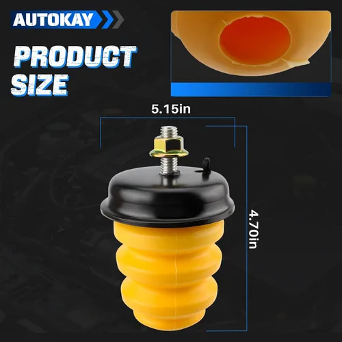 Vista 4 de AUTOKAY 523-049/15712438 Parachoques trasero de hoja de resorte del bastidor para Chevrolet Silverado 1500 HD Pickup Truck para GMC Sierra 1500 - 2