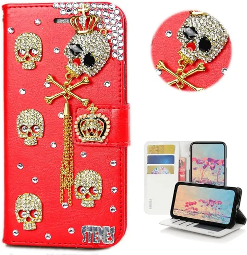 Vista 39 de Bling Wallet - Funda para teléfono compatible con Samsung Galaxy Z Fold 3 5G, elegante, hecha a mano, 3D, hecha a mano, ballet, pintalabios, tacón
