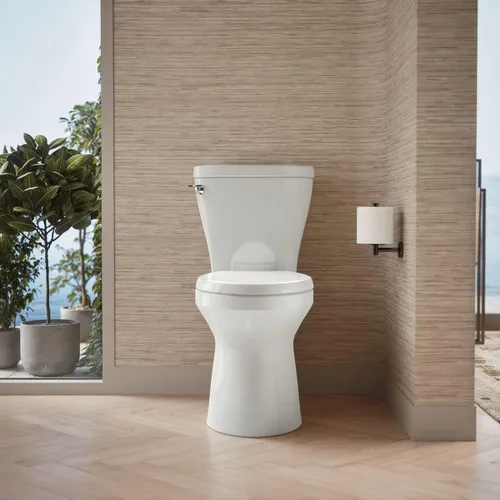 Vista 9 de Kohler K-20197-0 Betello - Inodoro alargado de 2 piezas con Revolution 360, color blanco