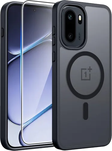 Vista 359 de FNTCASE - Funda para iPhone 16 Pro: magnética, mate, translúcida, de grado militar, protectora contra caídas, resistente, fina, duradera y a prueba