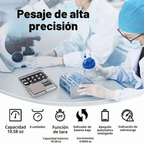 Vista 8 de UNIWEIGH Báscula de gramo, 10.58 oz/0.0004 oz de alta precisión punk