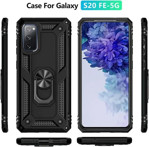 Vista 2 de Funda para Samsung Galaxy S20 FE, Funda Galaxy S20 FE 5G, con protector de pantalla, [grado militar] cubierta probada contra caídas de 16 pies