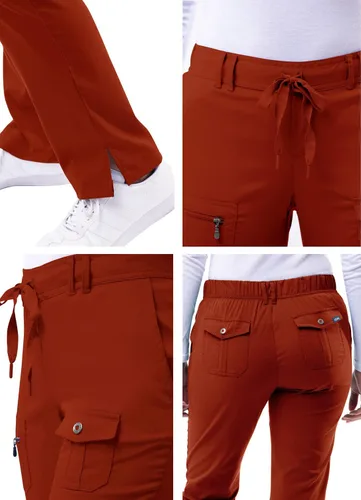 Vista 4 de Adar Pro Scrubs para mujer, pantalones de yoga ajustados para piernas