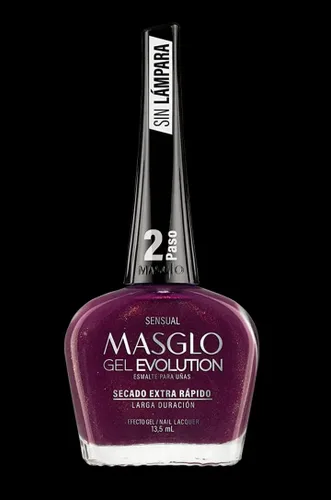 Vista 2 de MASGLO GEL EVOLUTION - Esmalte de uñas efecto gel, no requiere lámpara UV/Led, duración de hasta 12 días, 3 tonos de colores – Effecto Gel sin