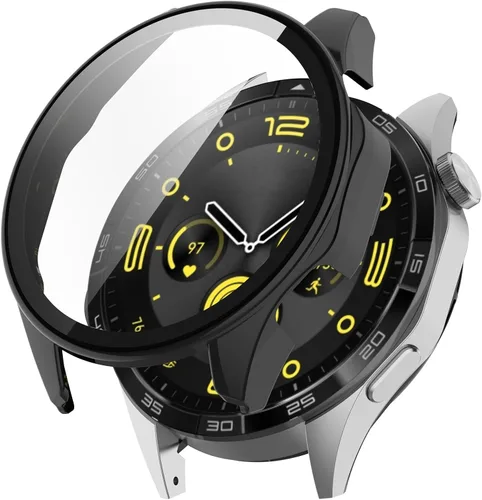 Vista 3 de Destinado para Huawei Watch GT 4 41MM 46MM película de vidrio templado protector de pantalla duro PC parachoques cubierta completa para Huawei GT 4