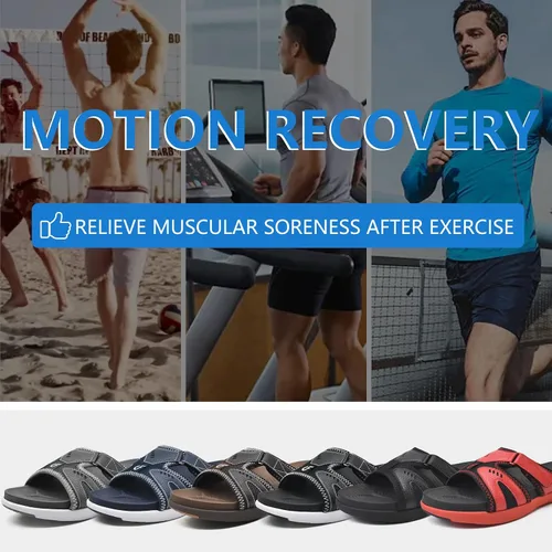 Vista 8 de COFACE Sandalias de recuperación deportiva para hombre, fascitis plantar, suaves, ligeras, ortopédicas