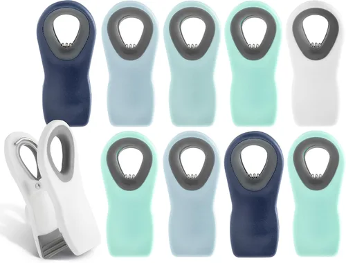 Vista 44 de COOK WITH COLOR Clips para bolsas de chips con imán para almacenamiento de alimentos con agarre hermético para bolsas de pan, bolsas de aperitivos