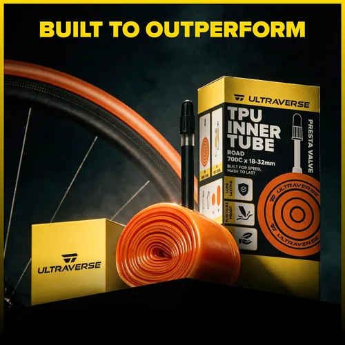 Vista 8 de Ultraverse TPU 700x18-32c Bike Inner Tube, 45/65/85mm Presta