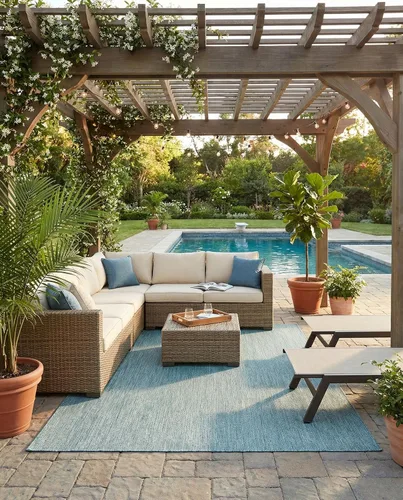 Vista 56 de Rugs.com Outdoor Solid Collection - Alfombra de pelo plano beige de 2 x 3 pulgadas, perfecta para entradas, cocinas, rincones de desayuno, piezas