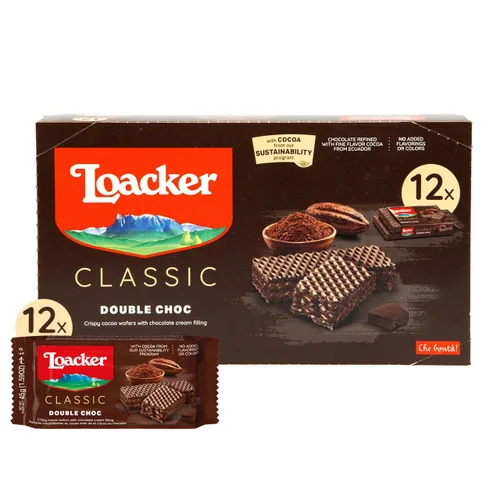 Vista 18 de Loacker - Galletas clásicas de oblea de crema de chocolate, paquete de 12, sin OMG