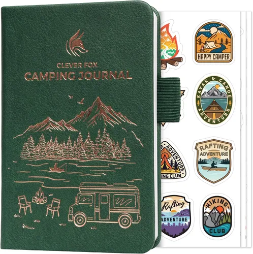 Vista 9 de Clever Fox CF Camping Journal (Amber Yellow, Pocket (3.7'' x 5.6''))