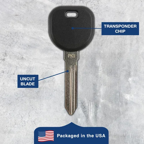 Vista 4 de 2 llaves de chip de transpondedor remoto para Chevrolet Buick (B99-PT) 1998