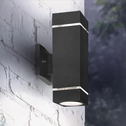 Vista 21 de ASD Lámpara de pared cuadrada para exteriores de 1 luz, enchufe de bombilla E26 de 60 W, 120 V, ETL, cilindro hacia arriba, luces LED