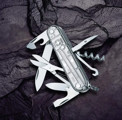 Vista 8 de Victorinox Climber Swiss Army Knife, 14 Function Swiss Made Pocket Knife with 2 Blades, Corkscrew and Screwdriver
