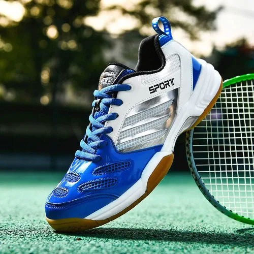 Vista 3 de zxcvb Tenis Bádminton Zapatos de los Hombres Nuevos Tendón de Ox Inferior de Desgaste Antideslizante de los Hombres de Baja Primavera Tenis de Mesa