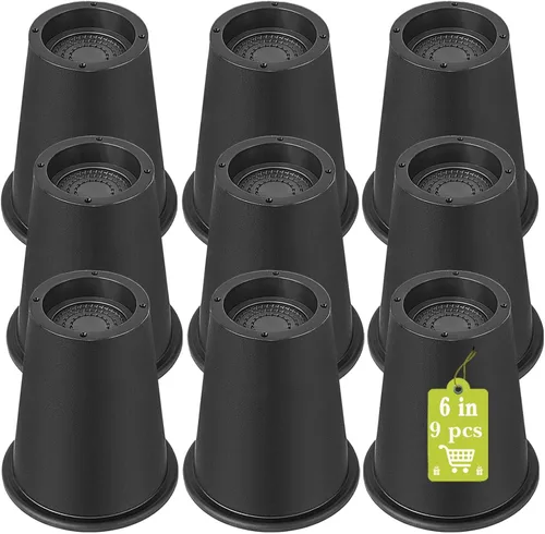 Vista 21 de Paquete de 12 elevadores de muebles de 1 pulgada, elevadores de cama ajustables resistentes para mesa, escritorio, sofá, silla, gabinete, marco