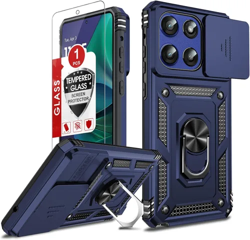 Vista 144 de LeYi Funda para Moto G Stylus 2022 4G (no compatible con 5G), funda para Moto G Stylus con 2 protectores de pantalla, funda protectora de grado Oro