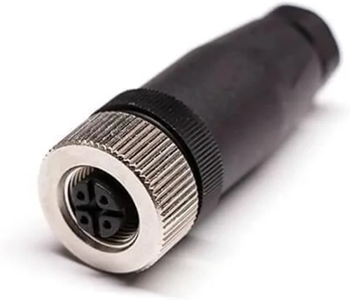 Vista 17 de Elecbee Conector de cable M12 Circular Impermeable Enchufe de Aviación Terminación de Tornillo Instalable en Campo Desapantallamiento Recto