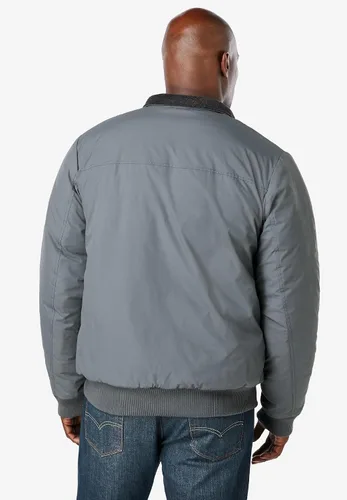 Vista 2 de KingSize Chaqueta bomber grande y alta con forro polar para hombre