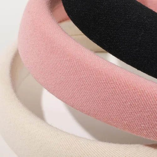 Vista 5 de Ivyu Diademas acolchadas para mujer, 3 piezas de diademas para mujer de moda, bandas para el cabello, diadema neutra hinchada 3Color básico
