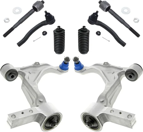 Vista 305 de Detroit Axle - Kit de brazos de control de extremo de 8 piezas para Toyota 2001-2003 Highlander 2002-2003 Camry Lexus ES300, 2 conjuntos de brazos