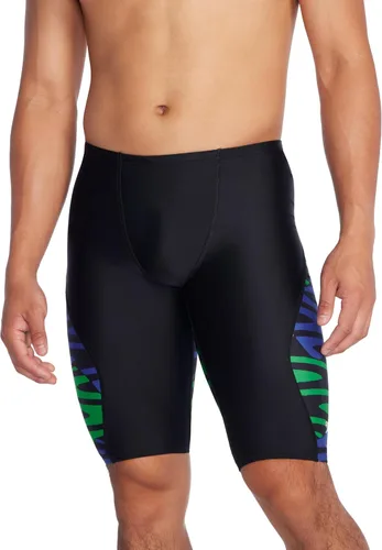 Vista 29 de Speedo Endurance+ - Traje de baño para hombre con colores del equipo empalmados chispa negro/azul