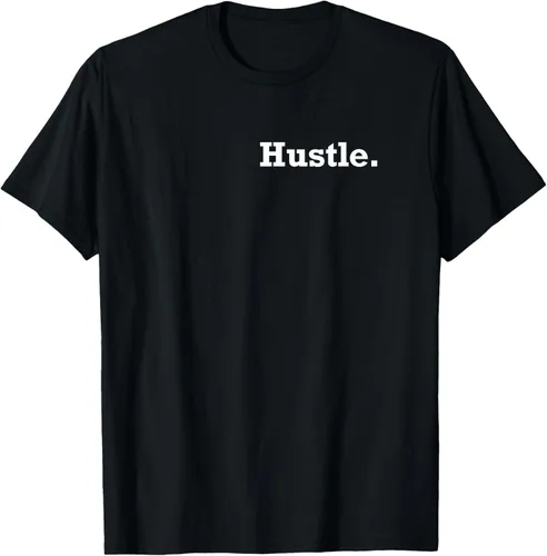 Vista 2 de Hustle with Nutrition Facts On Back Hustle Hard Hip Hop Gift T-Shirt