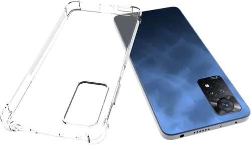 Vista 3 de USTIYA Funda para Redmi Note 11 Pro 5G Clear TPU Cuatro Esquinas Cubierta Protectora Transparente Suave Funda