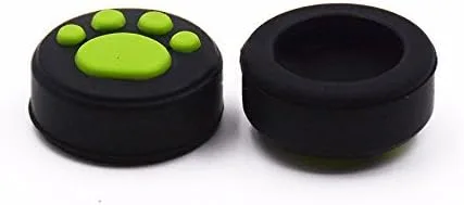 Vista 3 de 2 fundas de silicona analógicas antideslizantes para el pulgar, tapas de botón para Nintendo Switch NS y Switch Lite Joy-con Controller (verde)