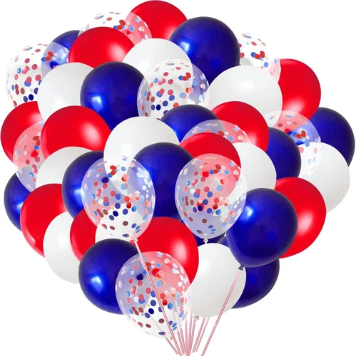 Vista 12 de Globos negros y dorados con globos de confeti negro y dorado para Año Nuevo, graduación, baby shower, boda, cumpleaños, fiestas familiares, 50