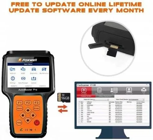 Vista 4 de FOXWELL NT680 Pro OBD2 escáner - Herramienta de escaneo de diagnóstico, escáner de coche de sistema completo - Lector de código de servicio