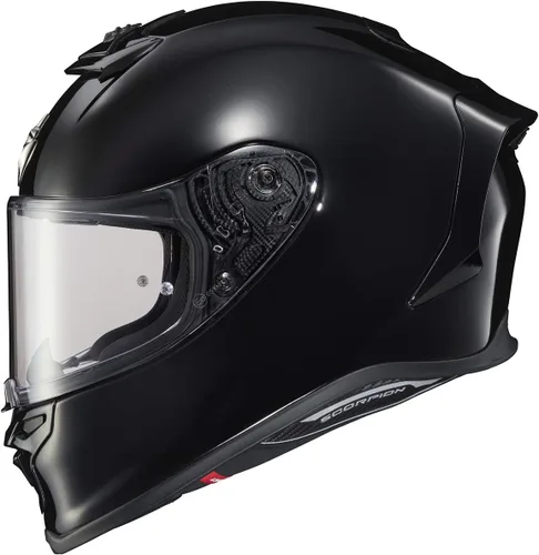 Vista 15 de ScorpionEXO R1 Air Casco de Motocicleta de Cara Completa con Escudo Pinlock y Bolsillos para Altavoces Listos para Bluetooth DOT ECE Sólido
