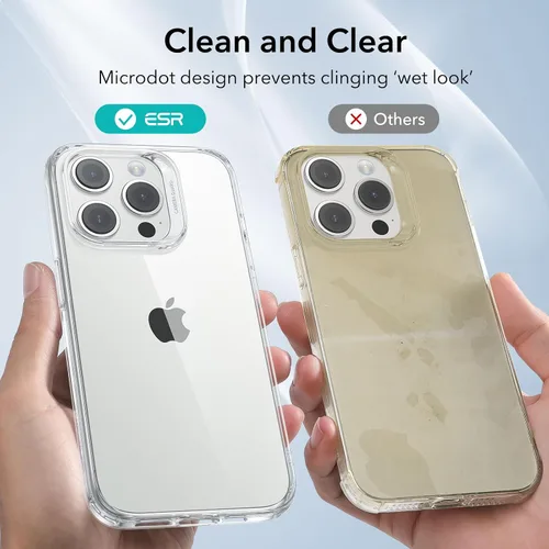 Vista 7 de ESR Funda Transparente para iPhone 14 Plus, Funda de Silicona Delgada a Prueba de Golpes, Resistente al Amarilleo, Funda de Teléfono TPU