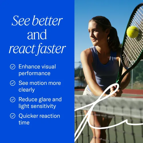 Vista 5 de EyePromise Vizual Edge Chew Performance - Vitamina para los ojos con certificación NSF para el deporte y la vitamina oficial para los ojos