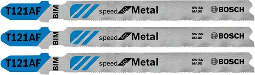 Vista 3 de Bosch T118EF100 100 piezas 3-5/8 pulgadas 11-18 TPI flexible para hojas de sierra caladora de metal con vástago en T