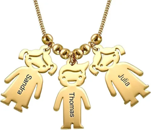 Vista 9 de Collar con colgante de amuleto grabado hecho a mano para niño o niña - Amuletos personalizados hechos a medida para niños - Regalo de joyería