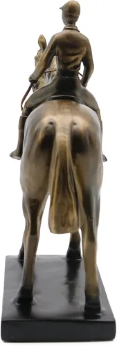 Vista 7 de Lukitas Estatuas y esculturas de jinete de caballos, figura de carreras de caballos, decoración del hogar, regalo ecuestre para amantes